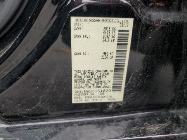 2020 NISSAN ALTIMA SL - 1N4BL4EW5LC151820