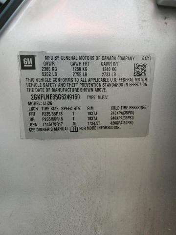 2016 GMC TERRAIN SL - 2GKFLNE35G6249160
