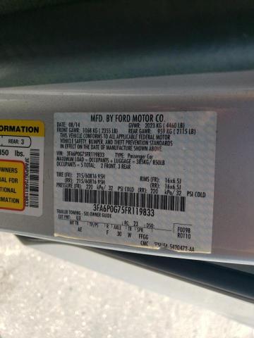 2015 FORD FUSION S - 3FA6P0G75FR119833