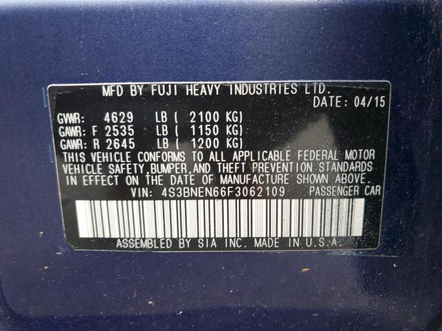 2015 SUBARU LEGACY 4S3BNEN66F3062109