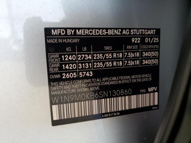 2025 MERCEDES-BENZ EQB 300 4M W1N9M0KB6SN130860