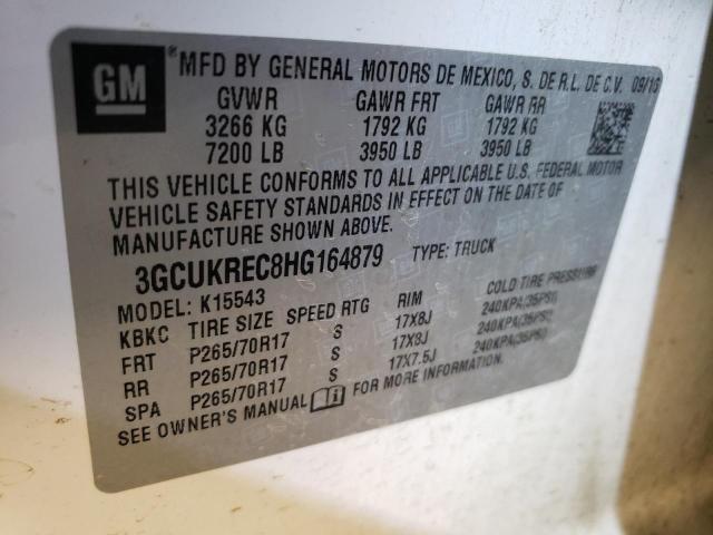 2017 CHEVROLET SILVERADO - 3GCUKREC8HG164879