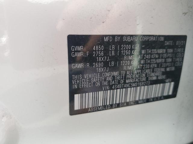 2021 SUBARU OUTBACK LI 4S4BTANC5M3168273