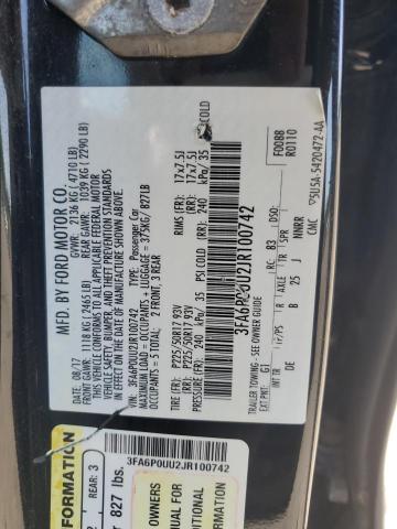 2018 FORD FUSION S H - 3FA6P0UU2JR100742