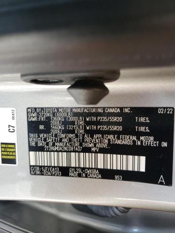 2022 LEXUS RX 450H 2T2HGMDA2NC081407