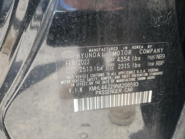 2022 HYUNDAI SONATA SEL KMHL44J29NA208593
