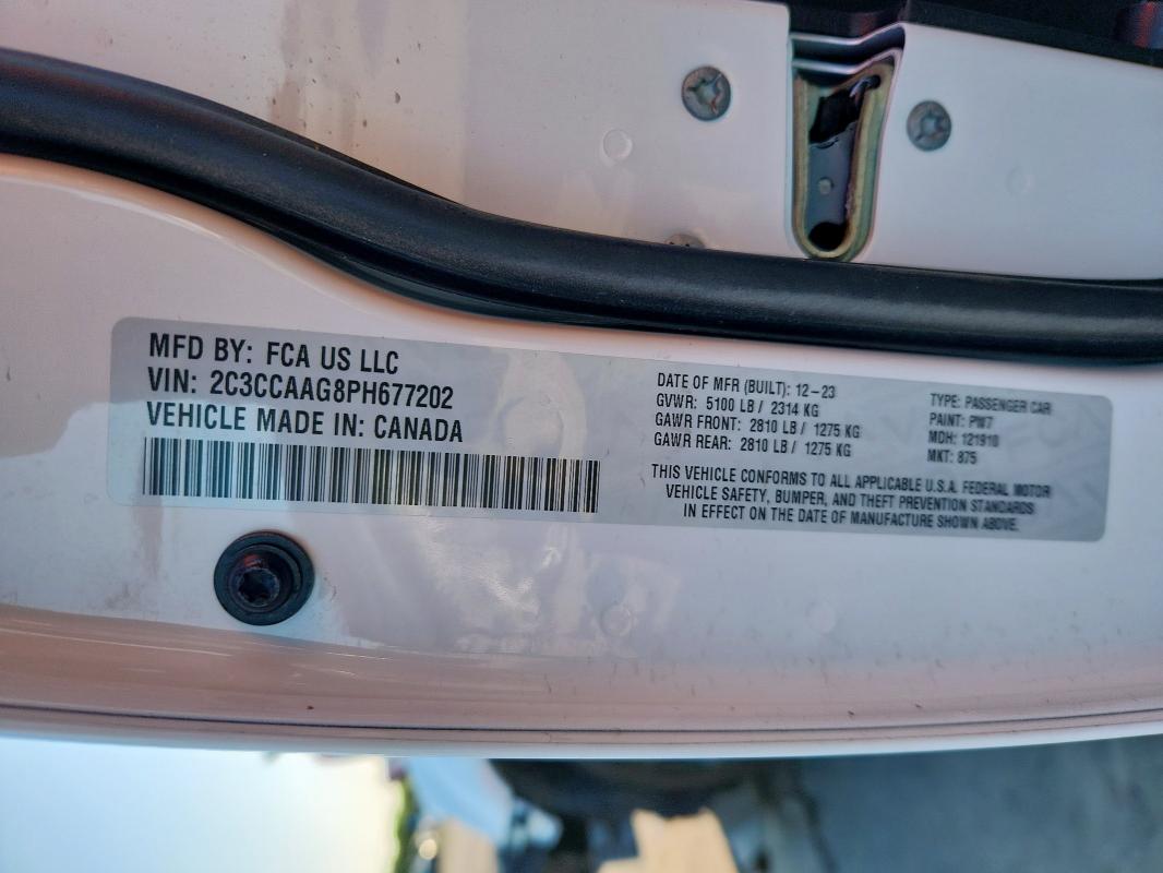 2023 CHRYSLER 300 TOURIN 2C3CCAAG8PH677202
