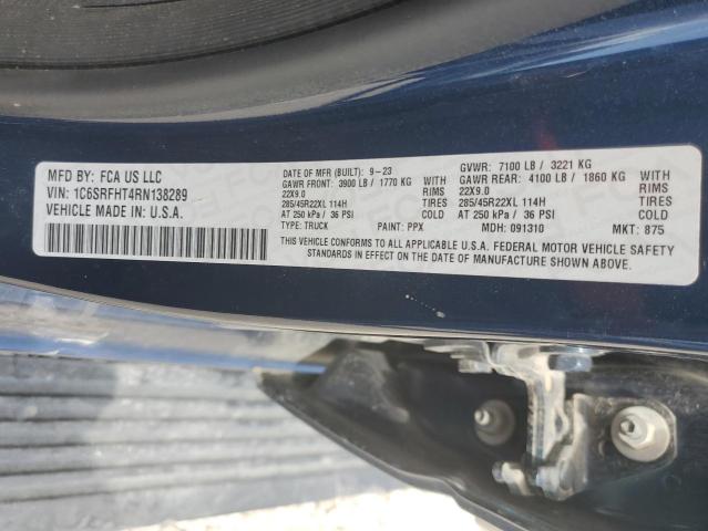 2024 RAM 1500 LIMIT 1C6SRFHT4RN138289