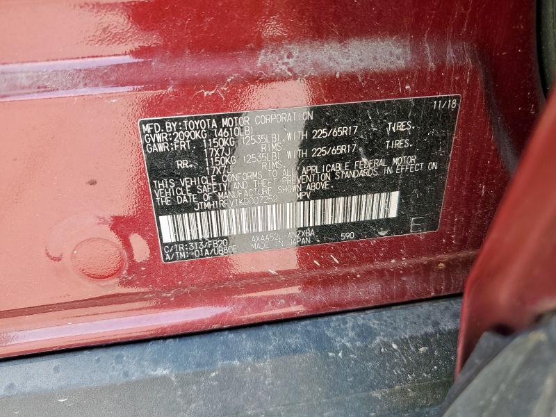 2019 TOYOTA RAV4 LE - JTMH1RFV1KD007252