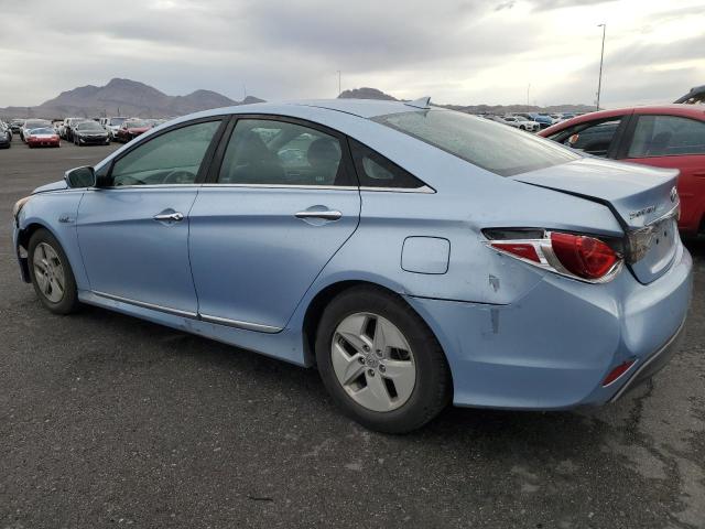 HYUNDAI SONATA HYB 2012 blue sedan 4d hybrid engine KMHEC4A41CA024260 photo #3