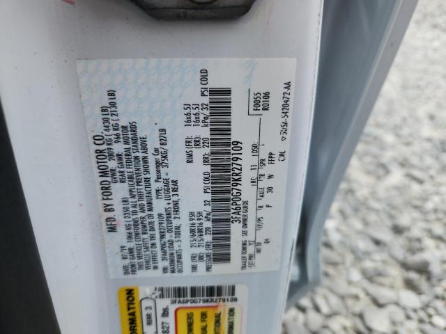 2019 FORD FUSION S 3FA6P0G79KR279109