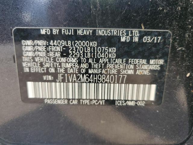 2017 SUBARU WRX STI JF1VA2M64H9840177