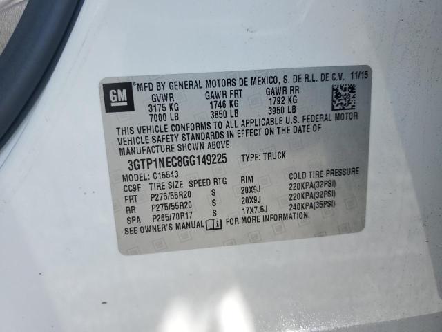 2016 GMC SIERRA C15 3GTP1NEC8GG149225