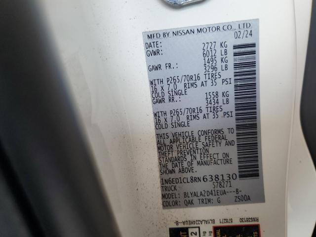 2024 NISSAN FRONTIER S 1N6ED1CL8RN638130