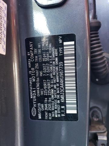 2019 HYUNDAI TUCSON LIM KM8J3CA44KU987739