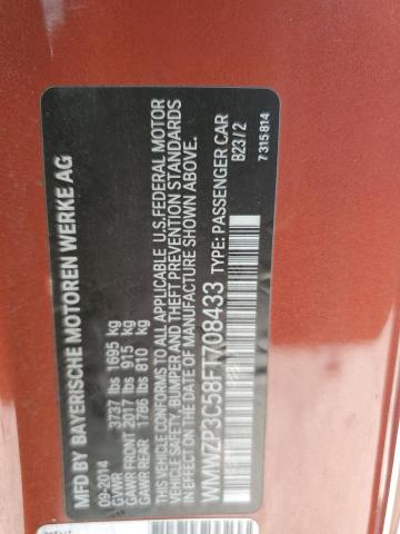 2015 MINI COOPER S WMWZP3C58FT708433