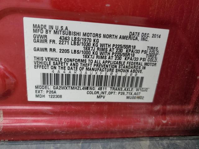 2015 MITSUBISHI OUTLANDER - 4A4AR3AUXFE021200