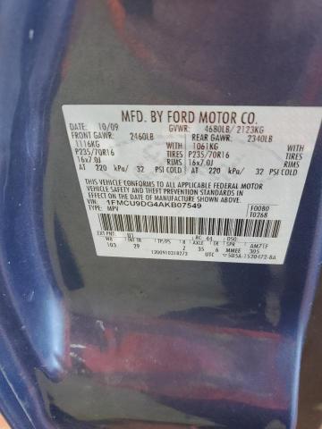 2010 FORD ESCAPE XLT - 1FMCU9DG4AKB07549