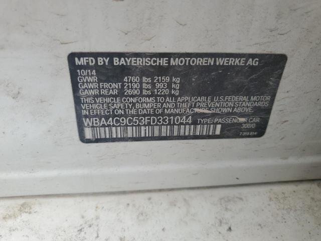 2015 BMW 428 XI GRA WBA4C9C53FD331044