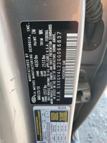 2016 KIA OPTIMA SXL 5XXGV4L22GG066837