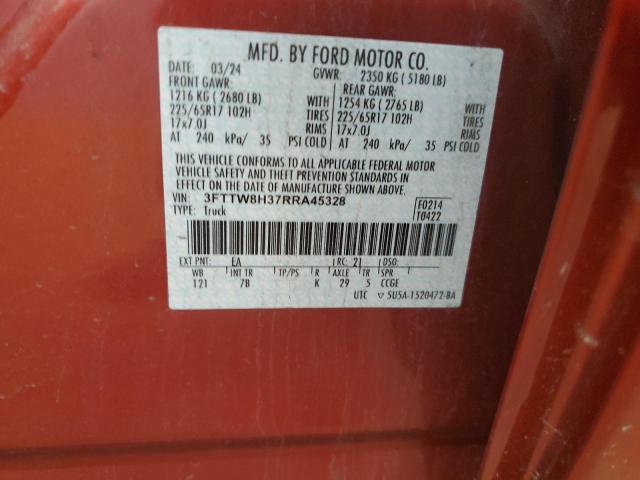 2024 FORD MAVERICK X 3FTTW8H37RRA45328