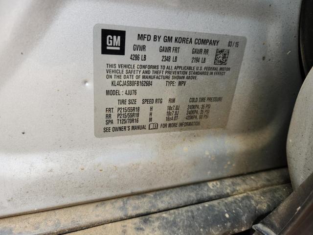 2015 BUICK ENCORE KL4CJASB0FB162684