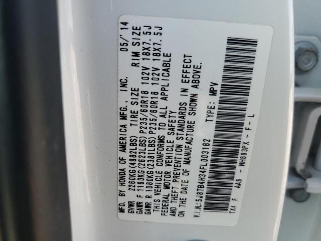 2015 ACURA RDX 5J8TB4H34FL003182