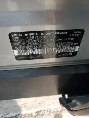 2022 MITSUBISHI OUTLANDER JA4J4UA87NZ022059