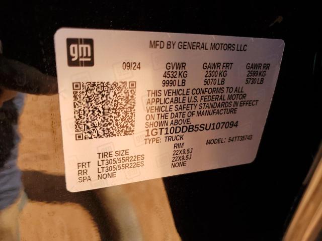 2025 GMC HUMMER PIC 1GT10DDB5SU107094
