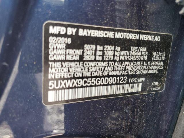 2016 BMW X3 XDRIVE2 - 5UXWX9C55G0D90123