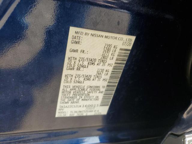 2020 NISSAN MURANO SL 5N1AZ2CS2LN160015