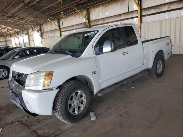 NISSAN TITAN XE 2004 white  gas 1N6AA06B84N577326 photo #1