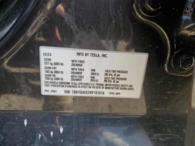 2024 TESLA MODEL Y - 7SAYGAEE2RF101616