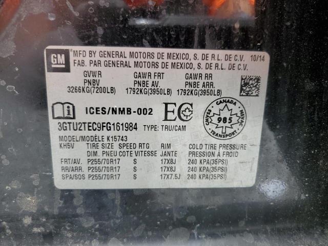 2015 GMC SIERRA K15 3GTU2TEC9FG161984