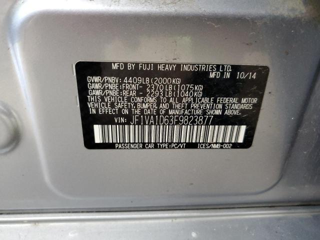 2015 SUBARU WRX PREMIU JF1VA1D63F9823877