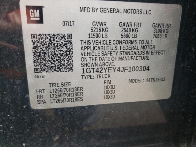 2018 GMC SIERRA K35 1GT42YEY4JF100304
