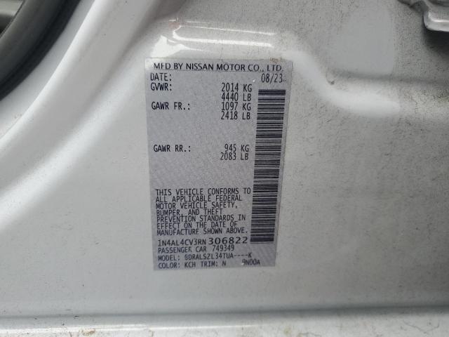 2024 NISSAN ALTIMA SR 1N4AL4CV3RN306822
