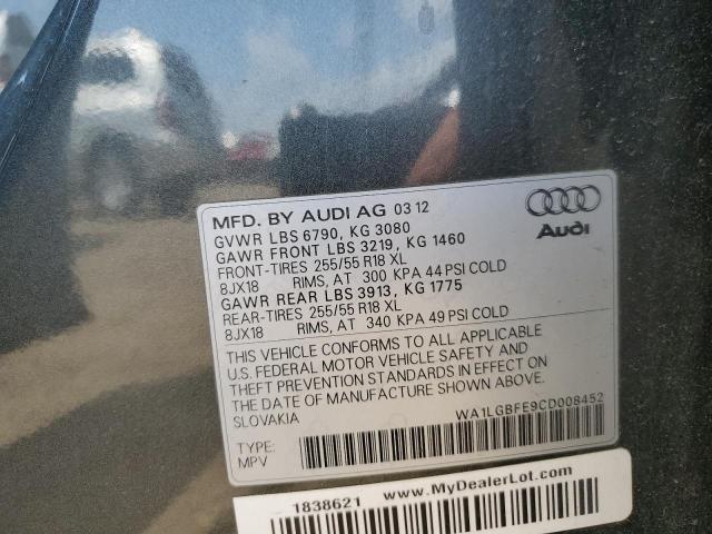wa1lgbfe9cd008452 - 2012 Audi q7 premium plus - #61195805