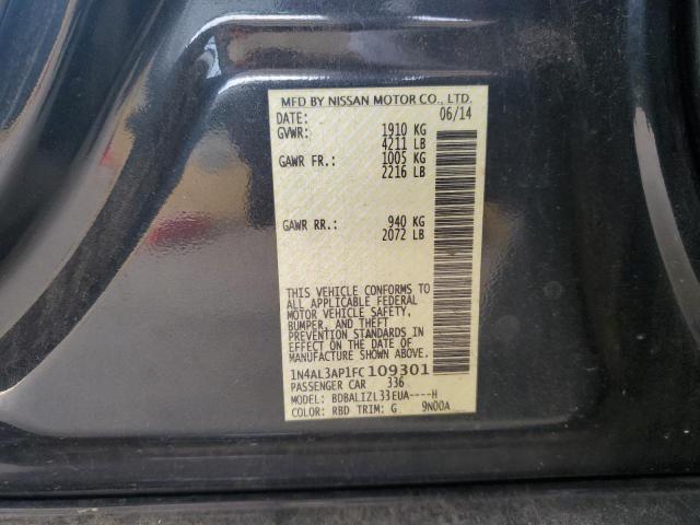 2015 NISSAN ALTIMA 2.5 - 1N4AL3AP1FC109301