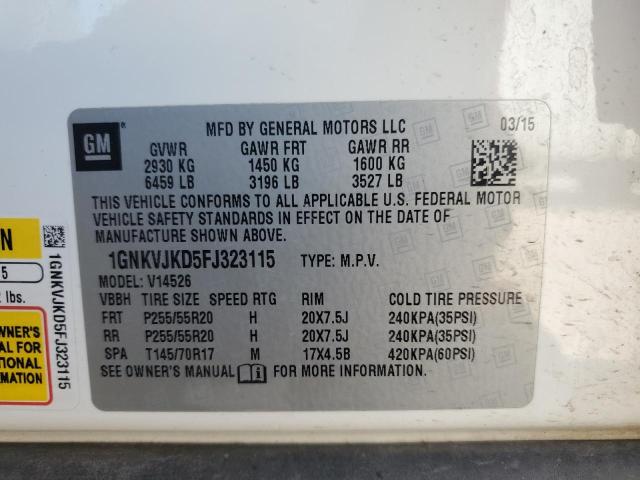2015 CHEVROLET TRAVERSE L - 1GNKVJKD5FJ323115