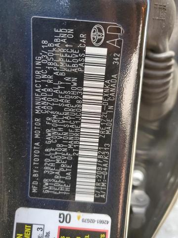 2018 TOYOTA COROLLA L 2T1BURHE1JC088730