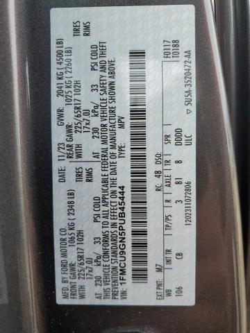2023 FORD ESCAPE ACT 1FMCU9GN5PUB45444