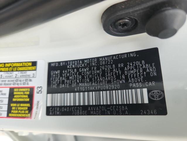 2023 TOYOTA CAMRY SE N - 4T1G11AKXPU082920