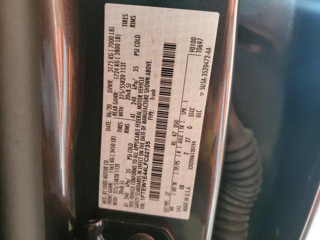 2020 FORD F150 SUPER - 1FTEW1E44LFC02735