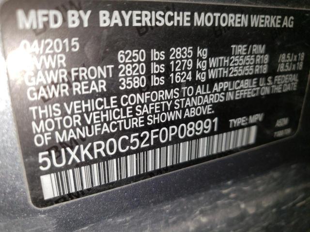 2015 BMW X5 XDRIVE3 5UXKR0C52F0P08991