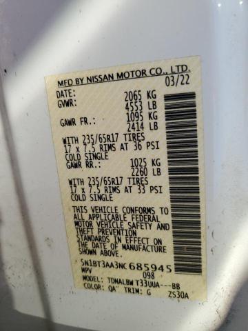 2022 NISSAN ROGUE S - 5N1BT3AA3NC685945