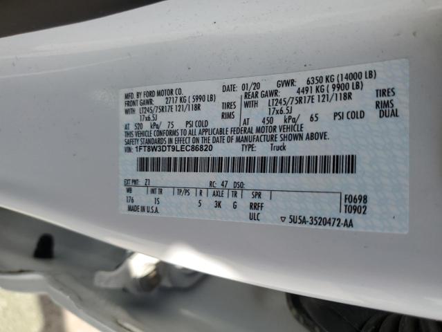 2020 FORD F350 SUPER DUTY - 1FT8W3DT9LEC86820