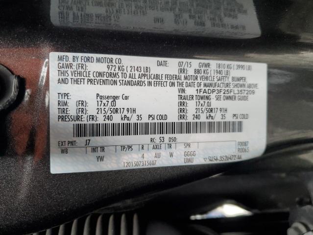 2015 FORD FOCUS SE 1FADP3F25FL357209