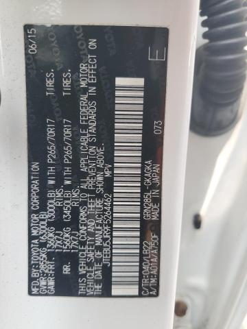 2015 TOYOTA 4RUNNER SR JTEBU5JR9F5264462