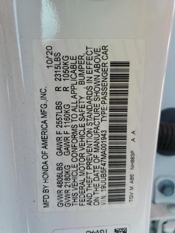 2021 ACURA TLX TECHNO 19UUB5F47MA001943